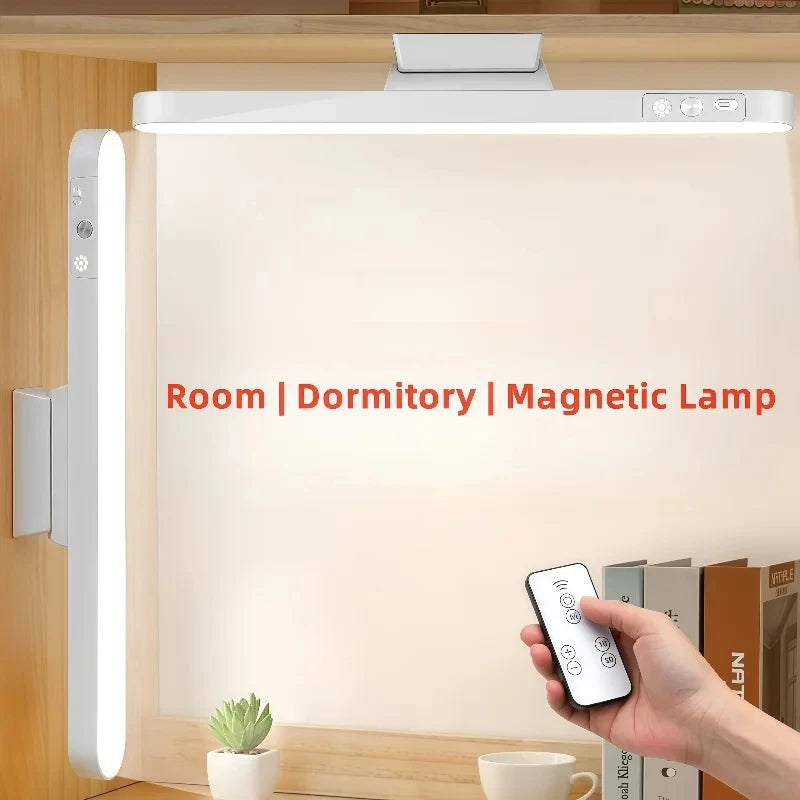 LED Table Lamp - Rechargeable Magnetic Dimmable Desk Light, 3 Colours