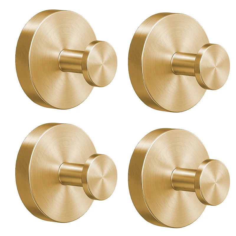 Suction Cup Hooks - Stainless Steel Towel Hooks in Black, Gold and Silver