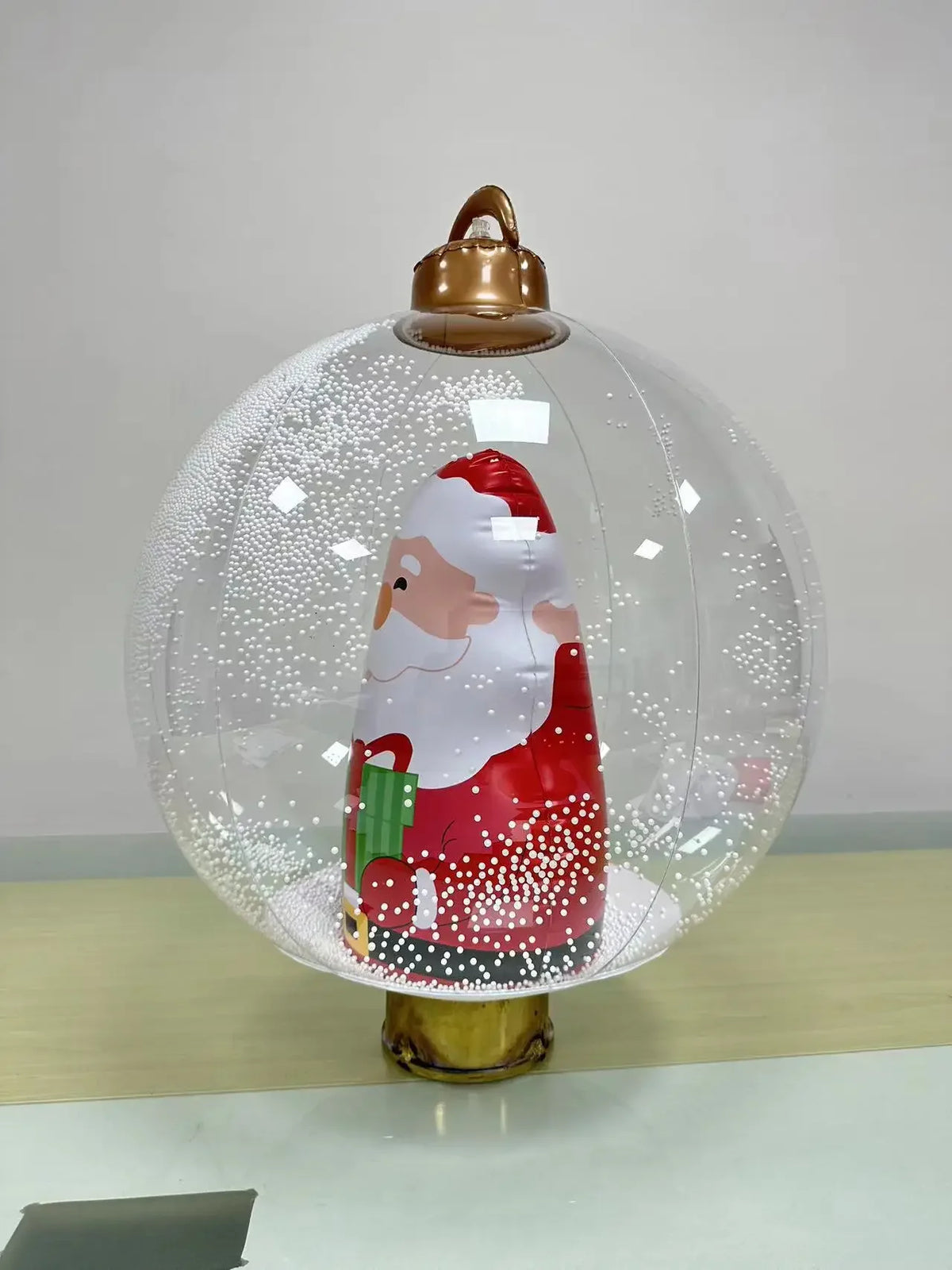 Inflatable Christmas Ball - 40cm PVC Outdoor Bauble for Gardens and Trees