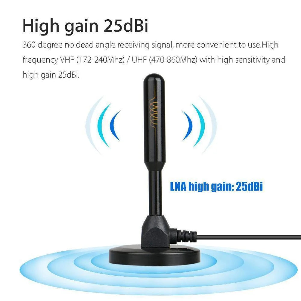 HD Digital TV Antenna - Ultra Thin Indoor Aerial for Free to Air Channels