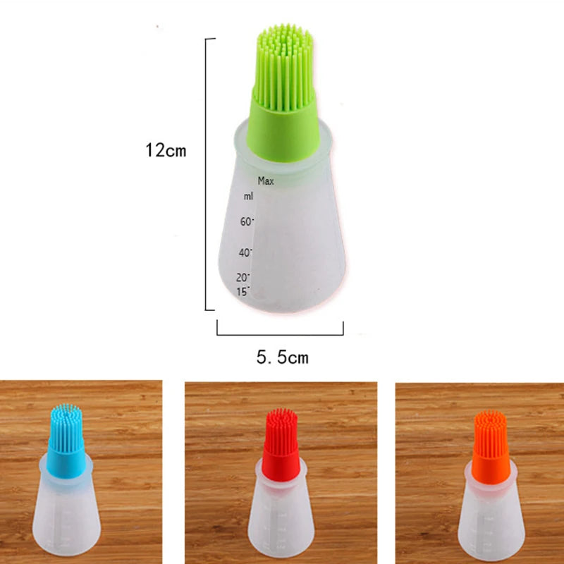 Silicone Basting Brush - Heat Resistant Pastry & BBQ Oil Brush