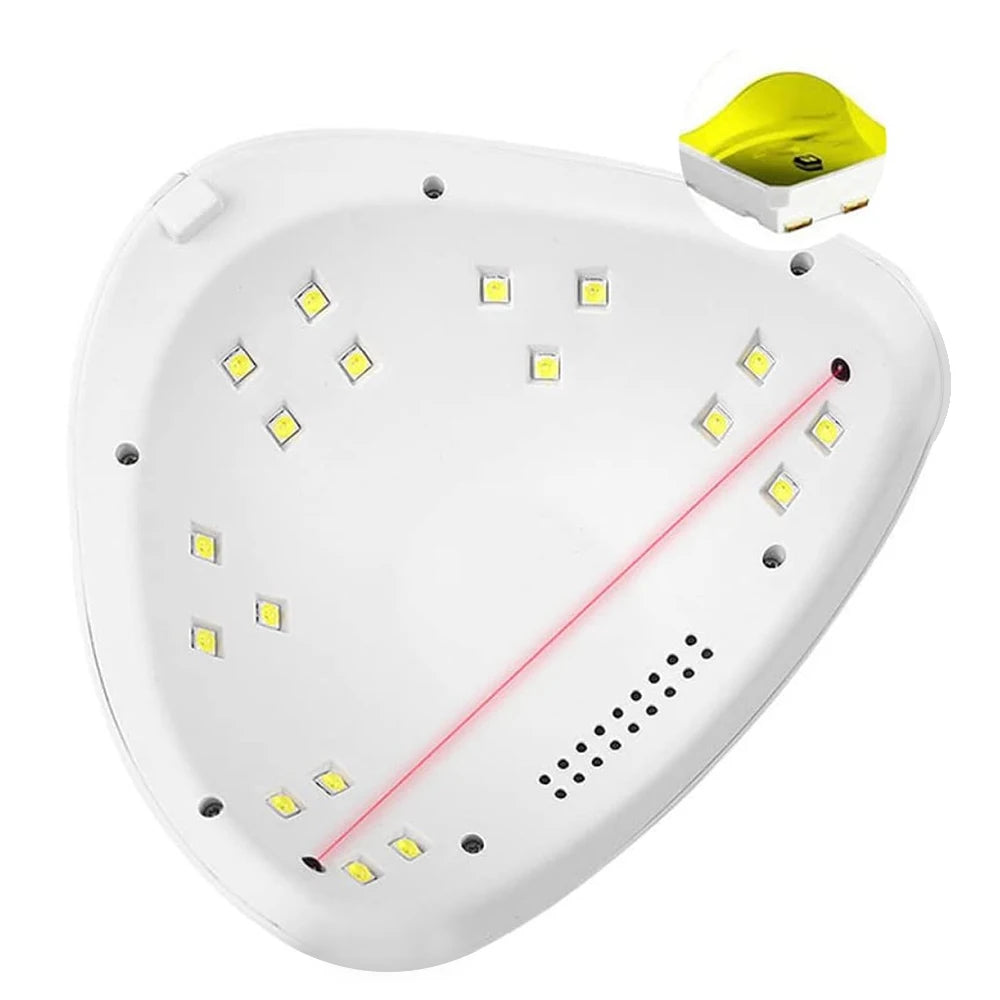 Nail Dryer Lamp - USB Type-C Gel Polish Curing Light for Home Manicures