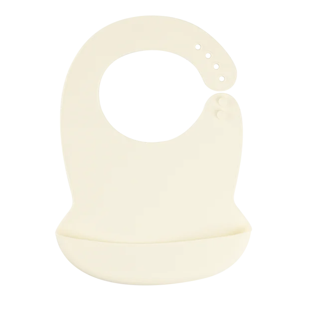 Silicone Baby Bib - Waterproof Feeding Apron with Crumb Catcher Pocket