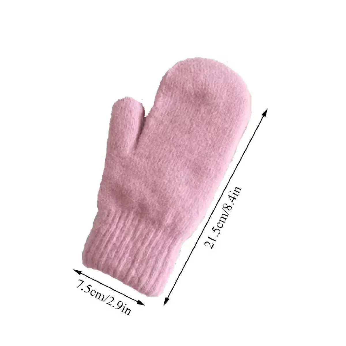 Womens Cashmere Winter Gloves - Soft Knitted Fur Trim Warmth in 5 Colours