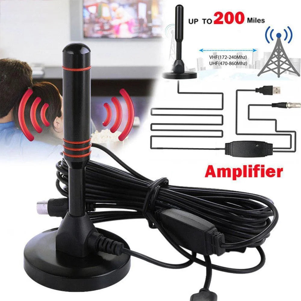 HD Digital TV Antenna - Ultra Thin Indoor Aerial for Free to Air Channels
