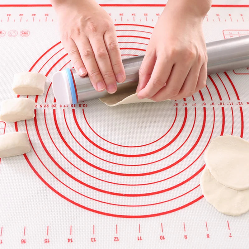 Adjustable Rolling Pin - 43cm Stainless Steel Baking Pin for Pastry and Dough