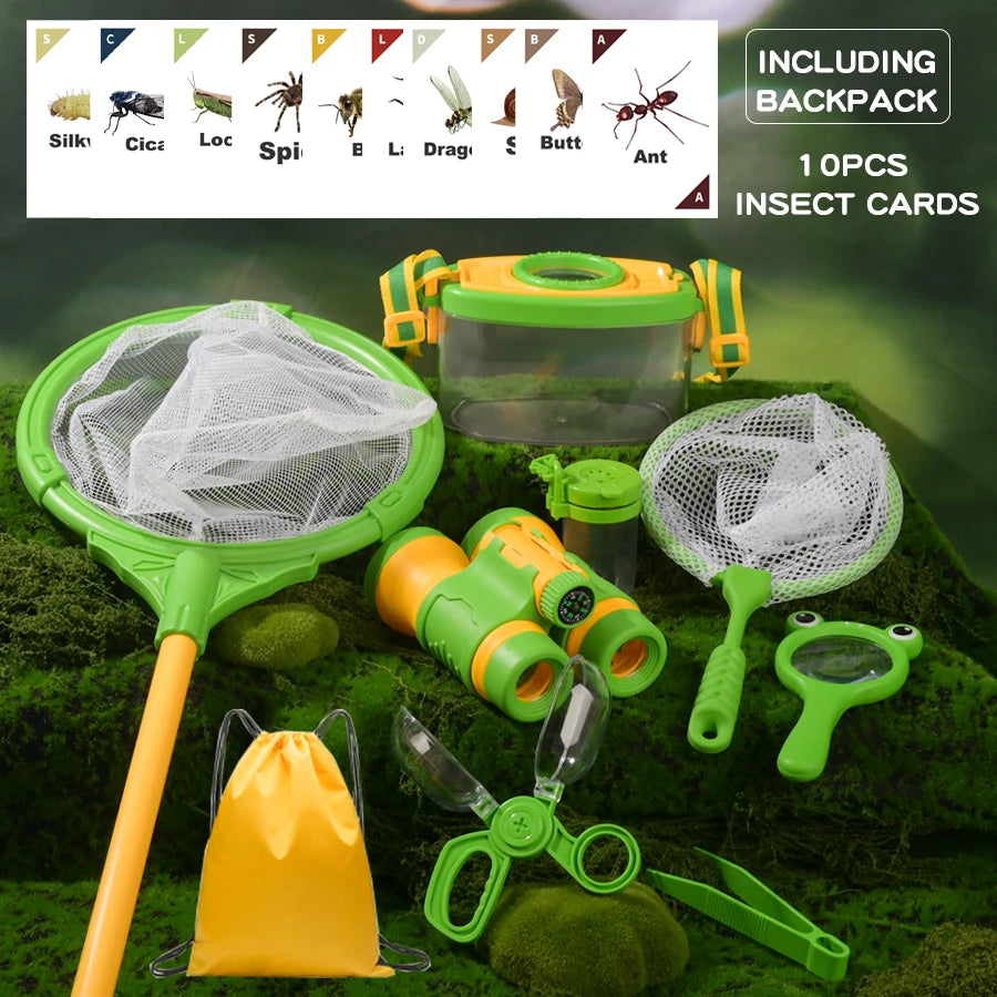 Kids' Insect Catching Net Set - Outdoor Bug Explorer Kit with Backpack