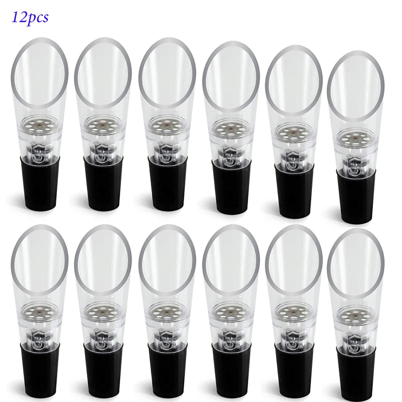 Crystal Wine Aerator Pourers - Multipacks of 2, 5, 10 or 12 Pieces