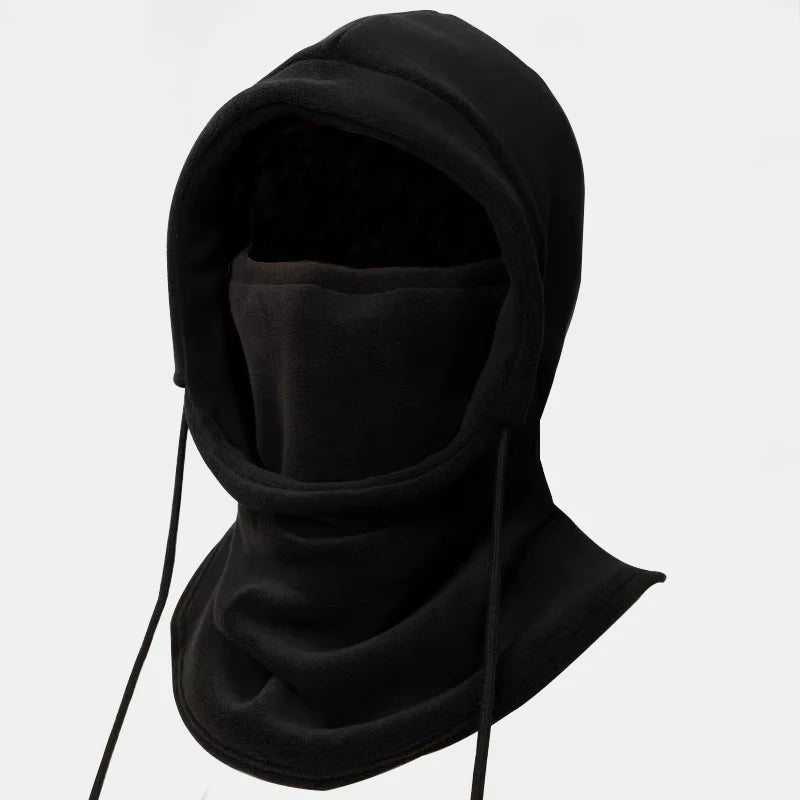 Knitted Hooded Scarf Hat - Two in One Winter Hood for Outdoor Warmth