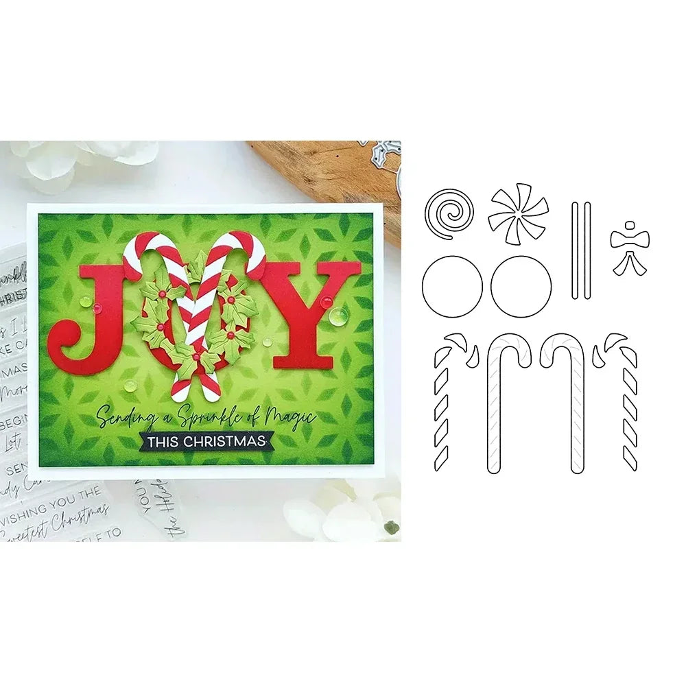 Metal Cutting Dies - Pinecone, Christmas Tree and Gingerbread Craft Shapes