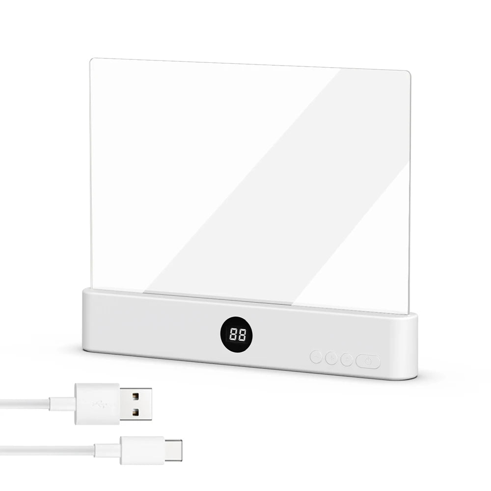 LED Reading Light - Flat Panel USB Book Light for Night Reading in Bed