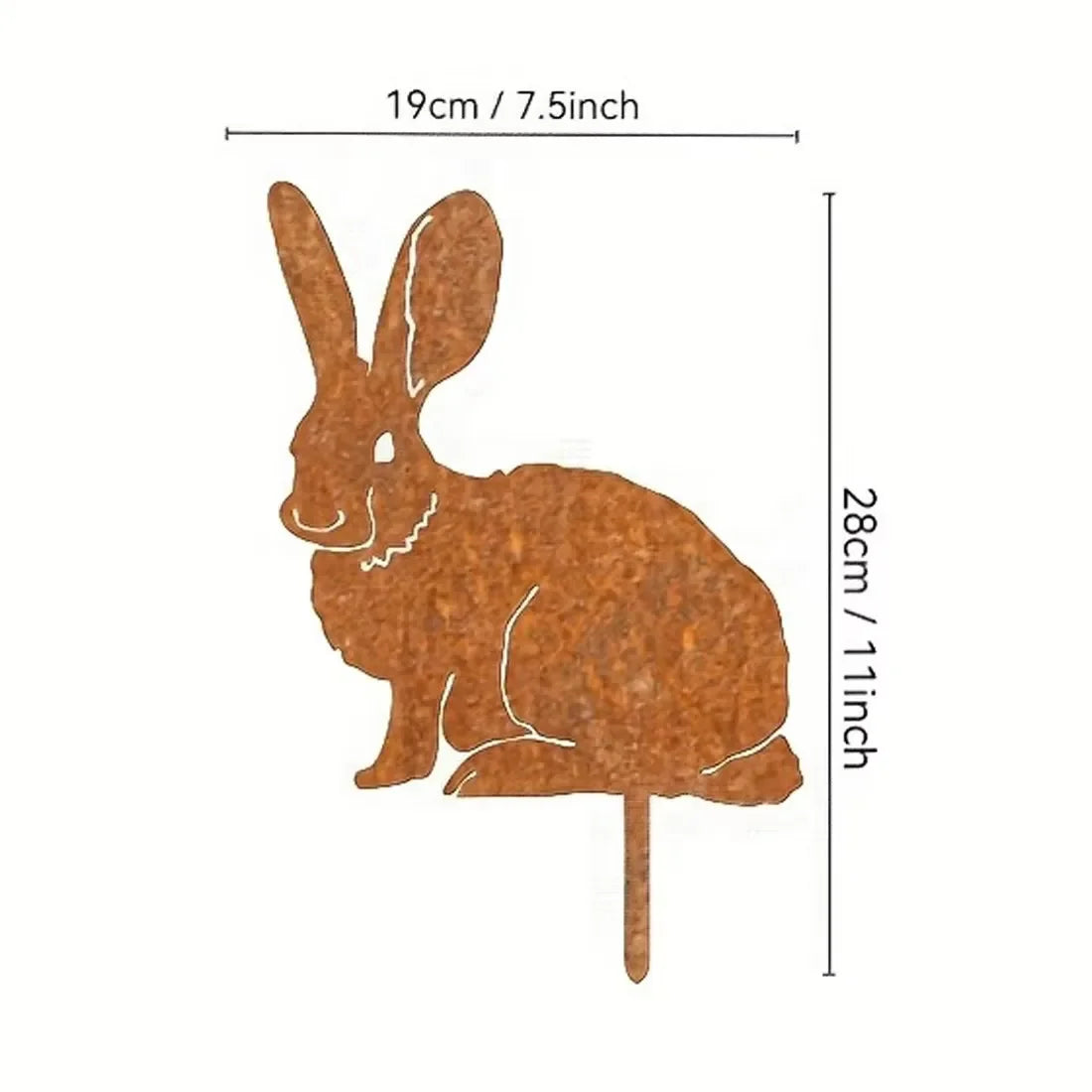 Cat Garden Stakes - Metal Silhouette Lawn Ornaments for Patios, Beds and Borders