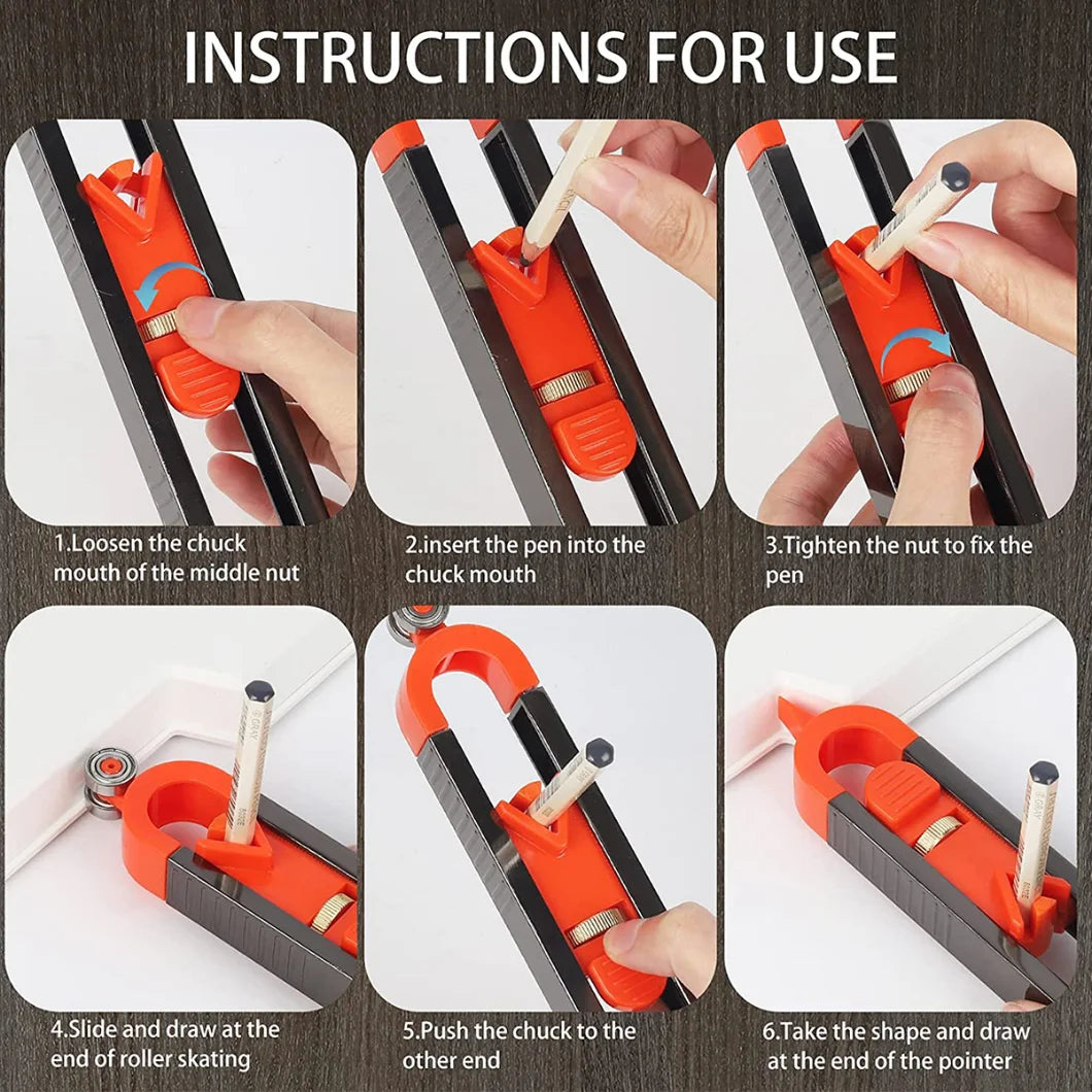 Contour Gauge Scribe Tool - Shape Duplicator for Accurate Woodworking Marking