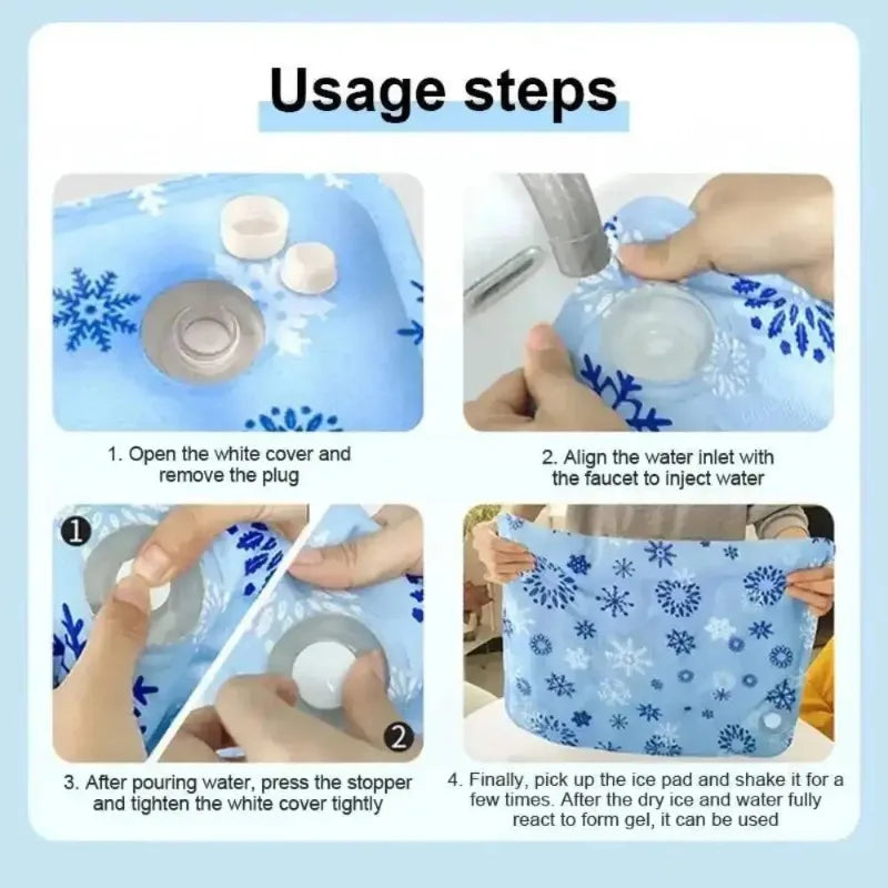 Self-Cooling Pet Gel Mat - Water Fill Cooling Pad for Dogs and Cats in Summer Heat