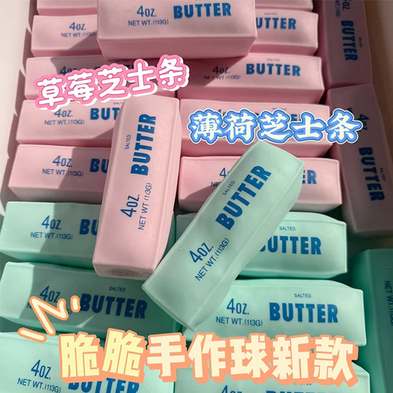 Butter Stick Squishy - Squeezable Novelty Fidget Toy in Three Colourways