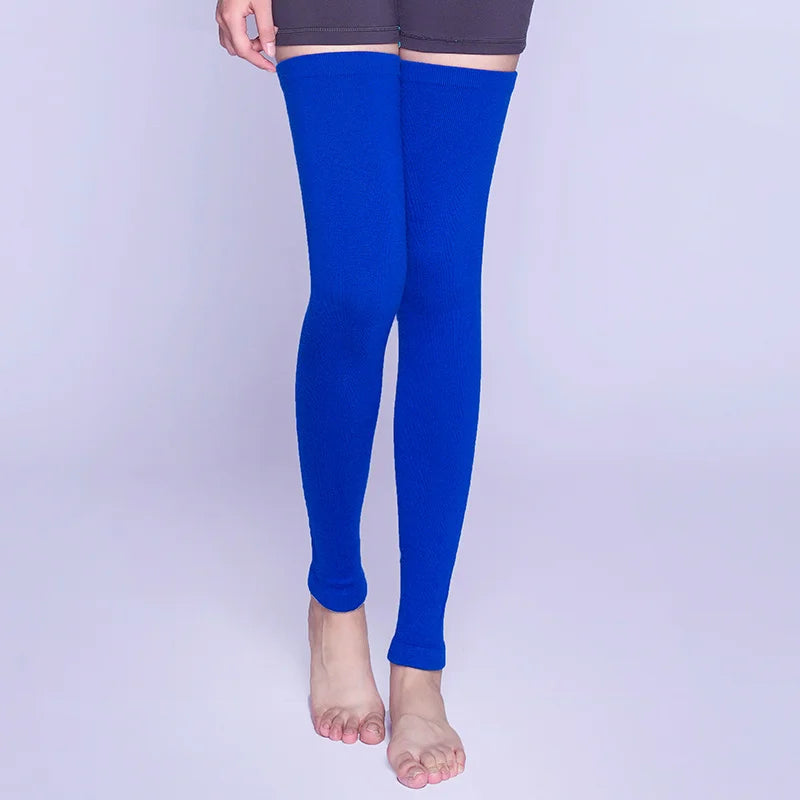 Wool Cashmere Leg Warmers - Thermal Knitted Thigh Highs in 12 Colours