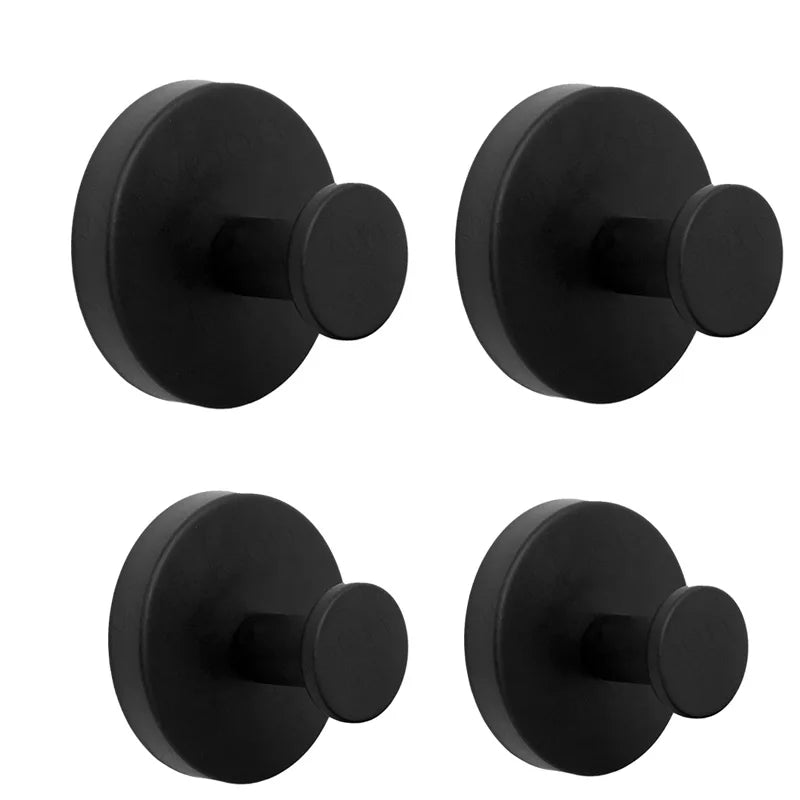 Suction Cup Hooks - Stainless Steel Towel Hooks in Black, Gold and Silver