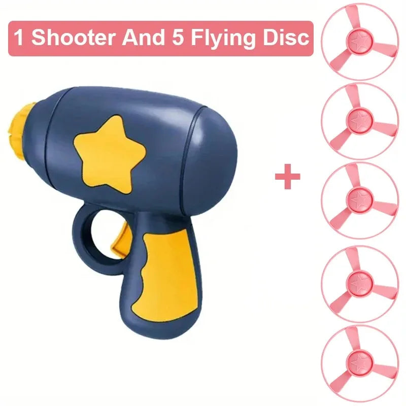 Cat Disc Shooter Toy - Mini Flying Disc Chase Game for Kittens