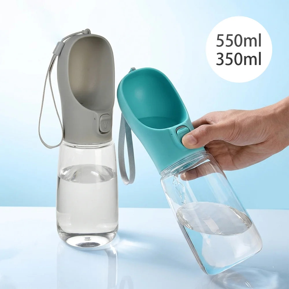 Portable Dog Water Bottle - Travel Drinking Bowl and Dispenser for Walks, 350ml and 550ml
