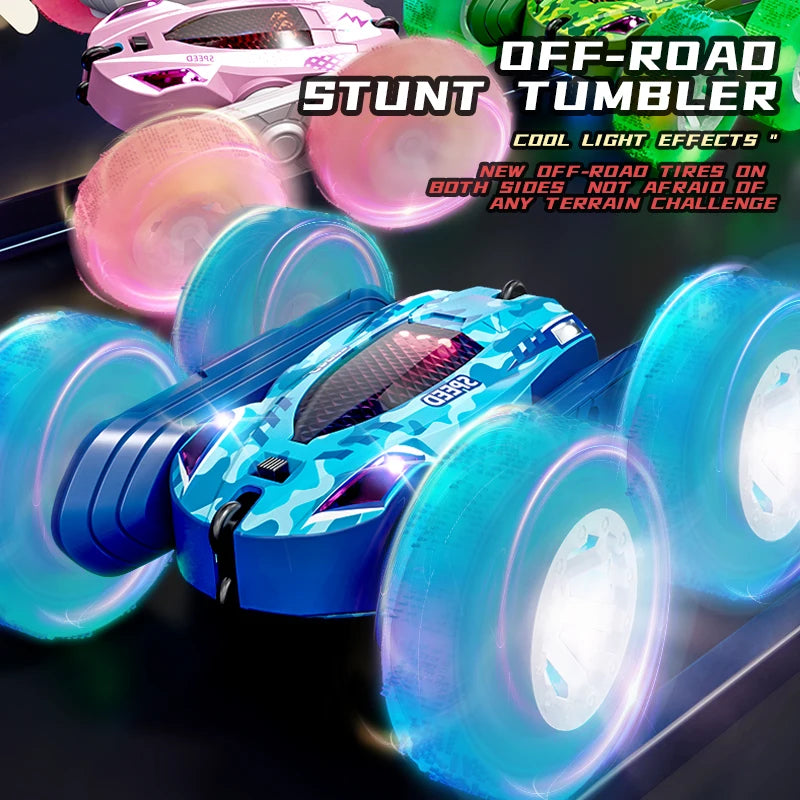 RC Stunt Car - Double-Sided Remote Control Car for Kids in 5 Colours