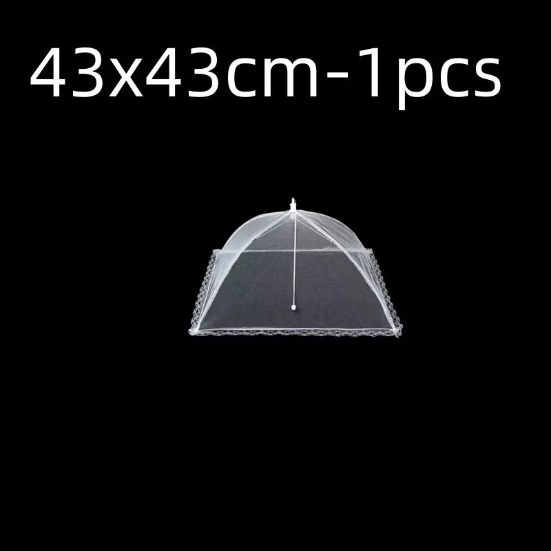 Foldable Mesh Food Cover - Pop-Up Fly & Mosquito Net Tent for Outdoor Dining