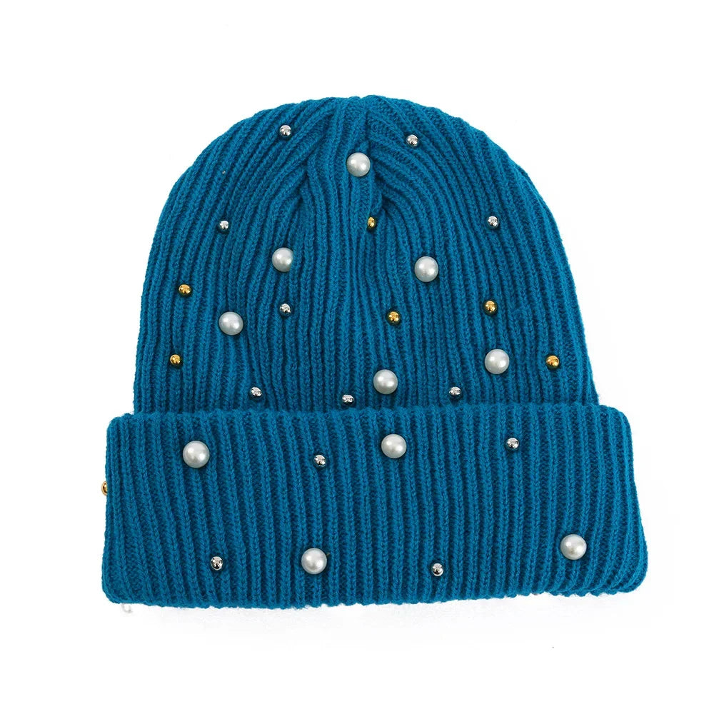 Women's Soft Knit Beanie Hat - Warm One-Size 55-60cm Cap in 13 Colours