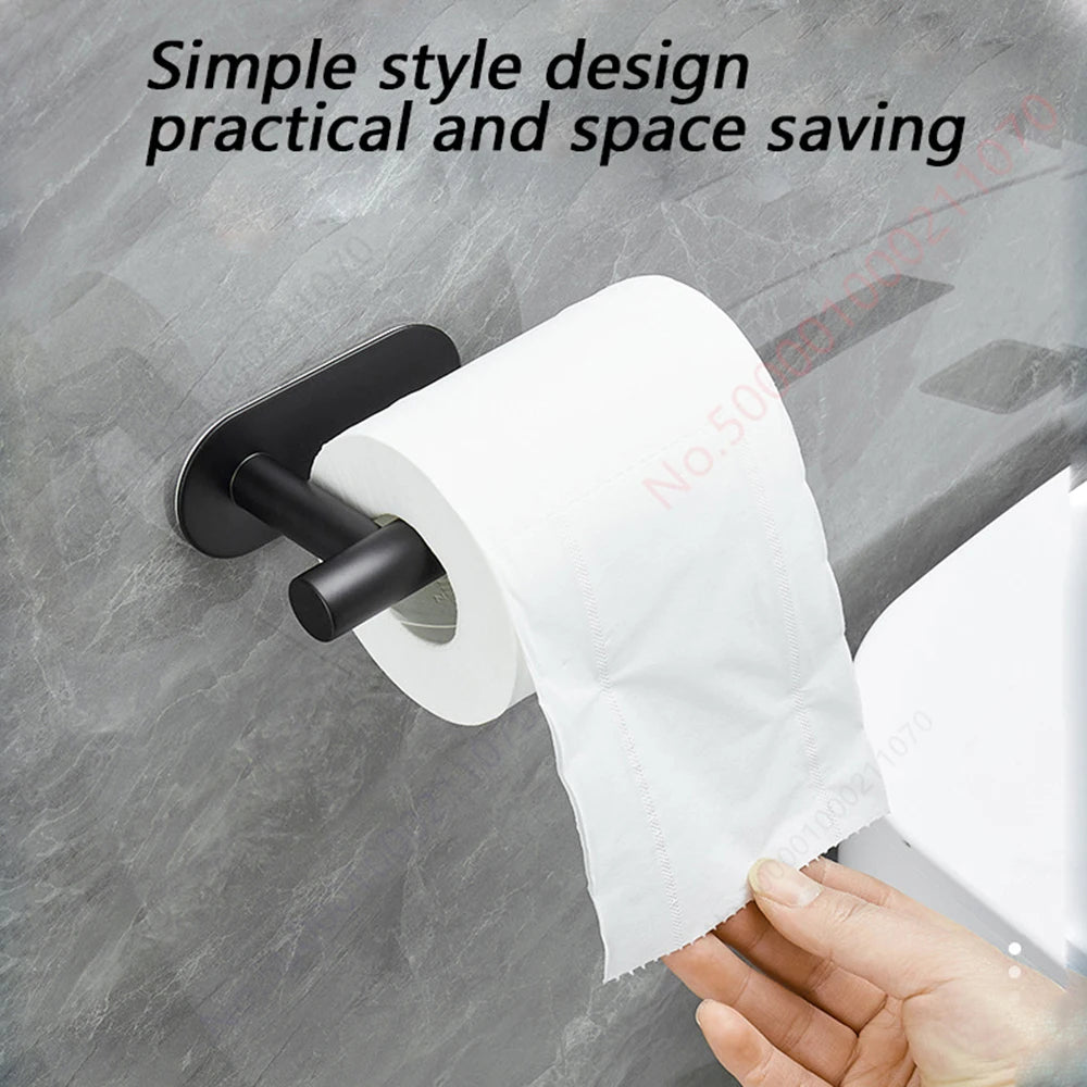 Toilet Paper Rack - Black, Silver or Gold Holder in 1 and 2 Piece Packs