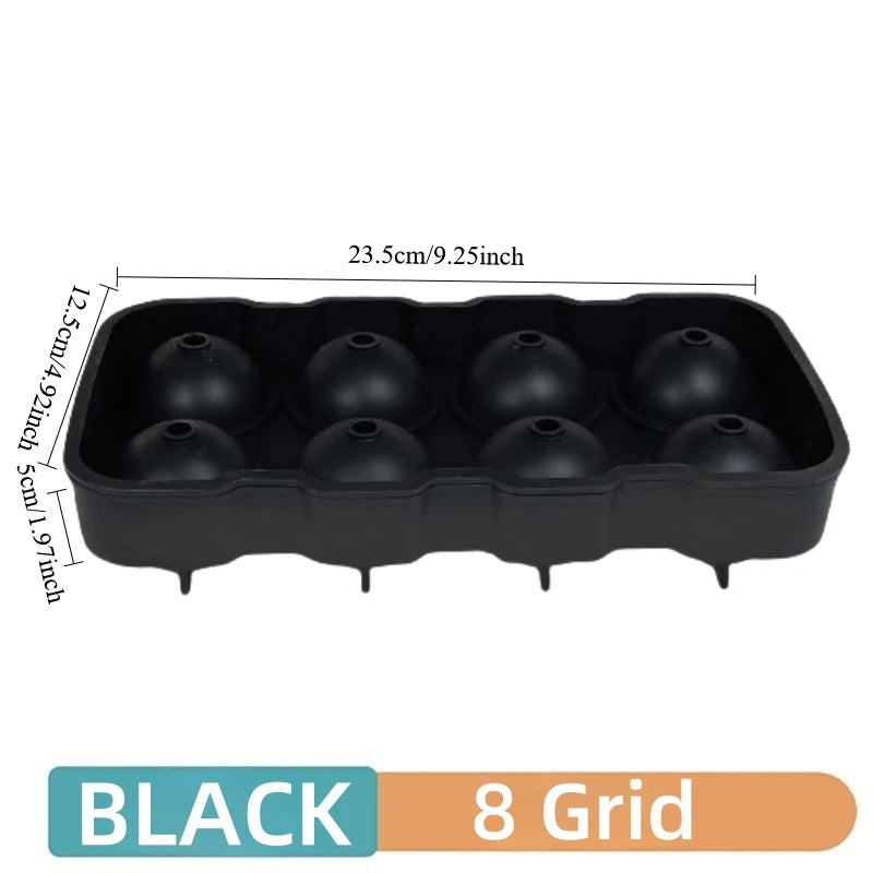 Silicone Ice Cube Molds - Sphere, Skull & Grid Trays for Whiskey & Cocktails