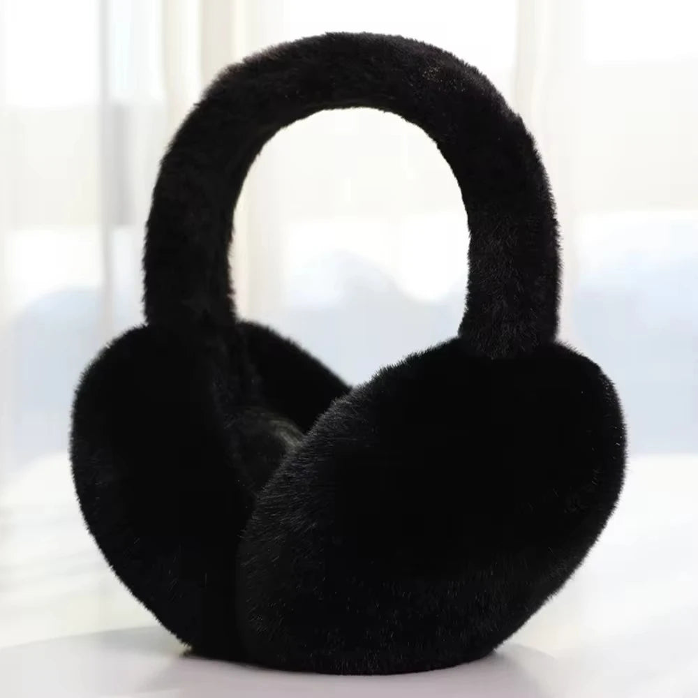 Plush Ear Warmers - Soft Foldable Winter Earmuffs for Women and Men, 7 Colours