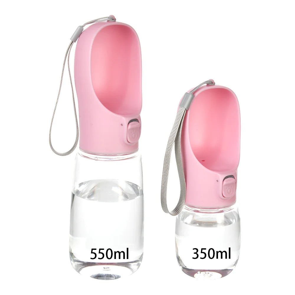 Portable Dog Water Bottle - Travel Drinking Bowl and Dispenser for Walks, 350ml and 550ml