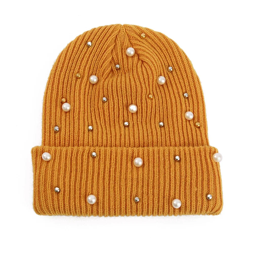 Women's Soft Knit Beanie Hat - Warm One-Size 55-60cm Cap in 13 Colours