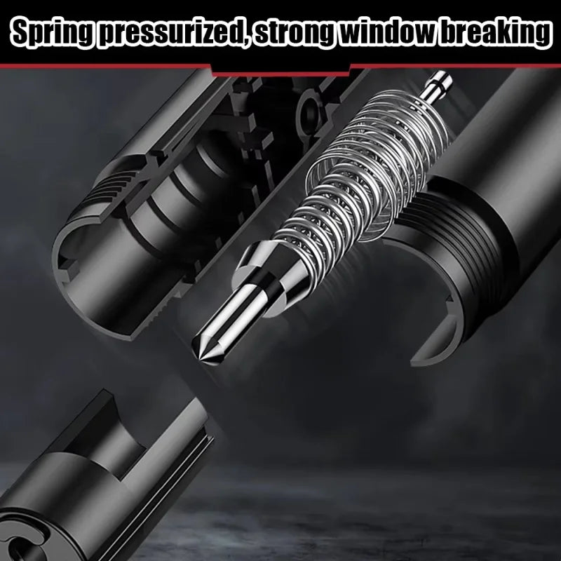 Car Escape Tool - Emergency Glass Breaker for Vehicles, Red or Black