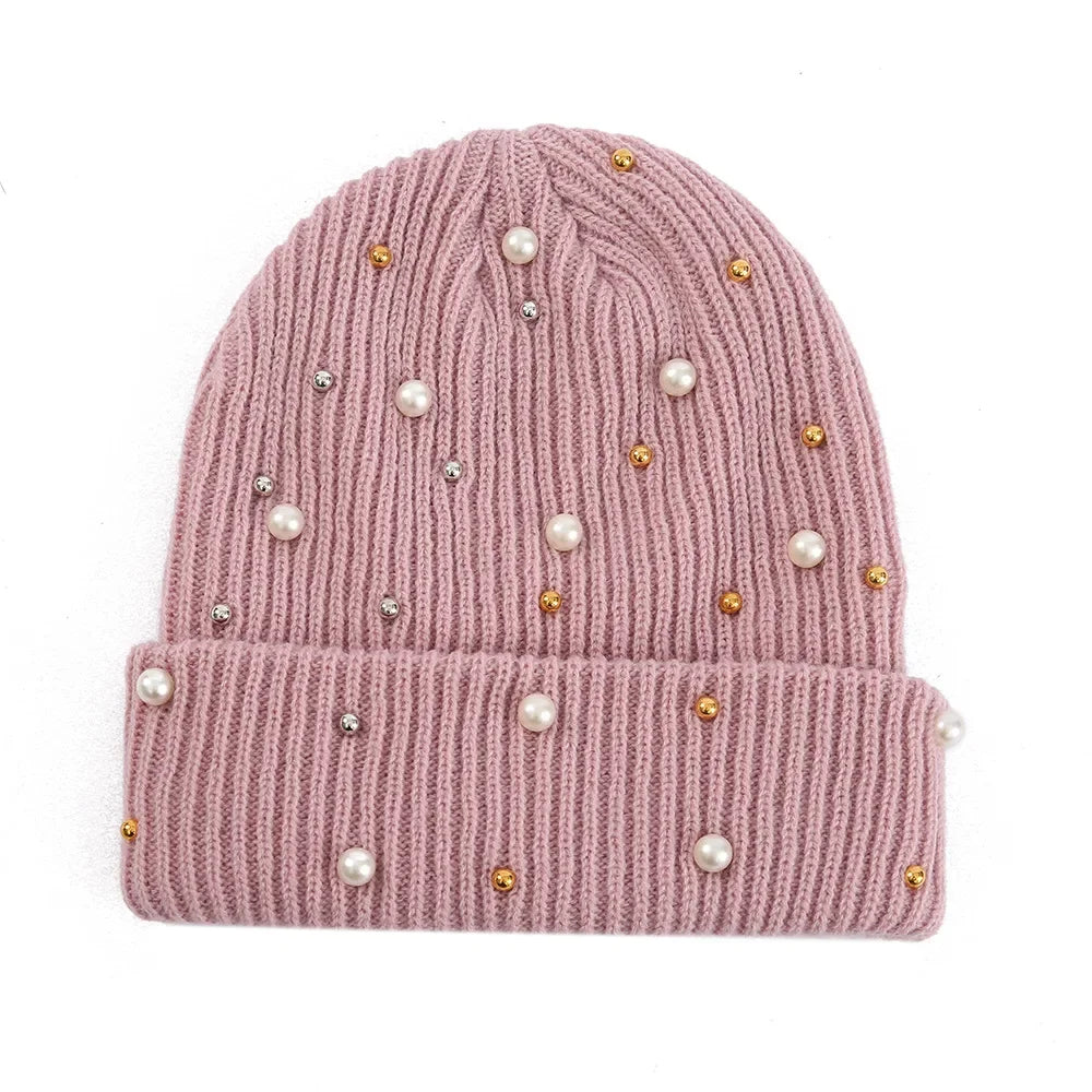 Women's Soft Knit Beanie Hat - Warm One-Size 55-60cm Cap in 13 Colours