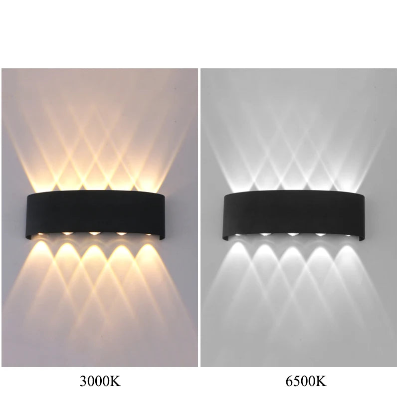 Up and Down LED Wall Lamp - Waterproof Light in Warm or Cool White