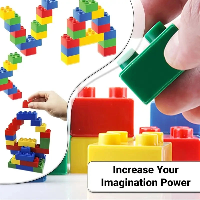 Kids DIY Building Blocks - 50 and 200 Piece Sets for Christmas Gifting