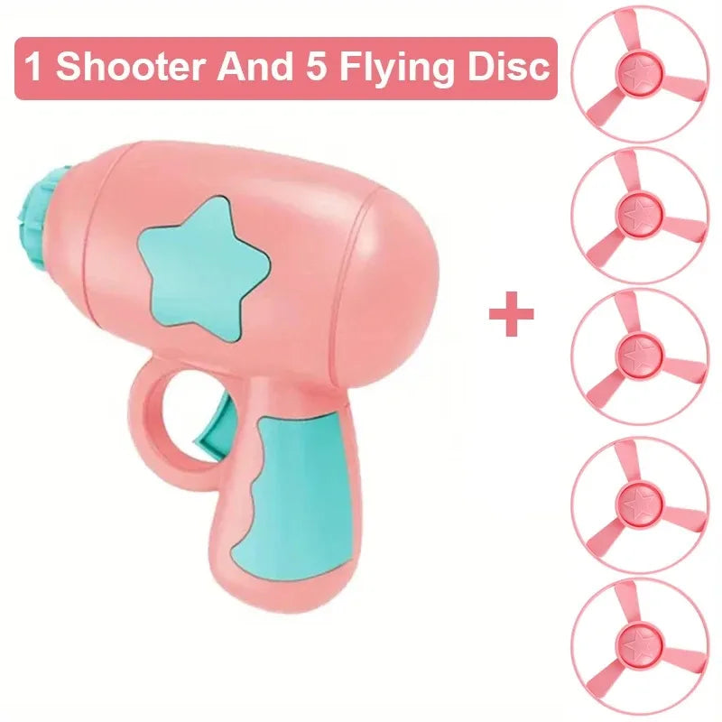 Cat Disc Shooter Toy - Mini Flying Disc Chase Game for Kittens