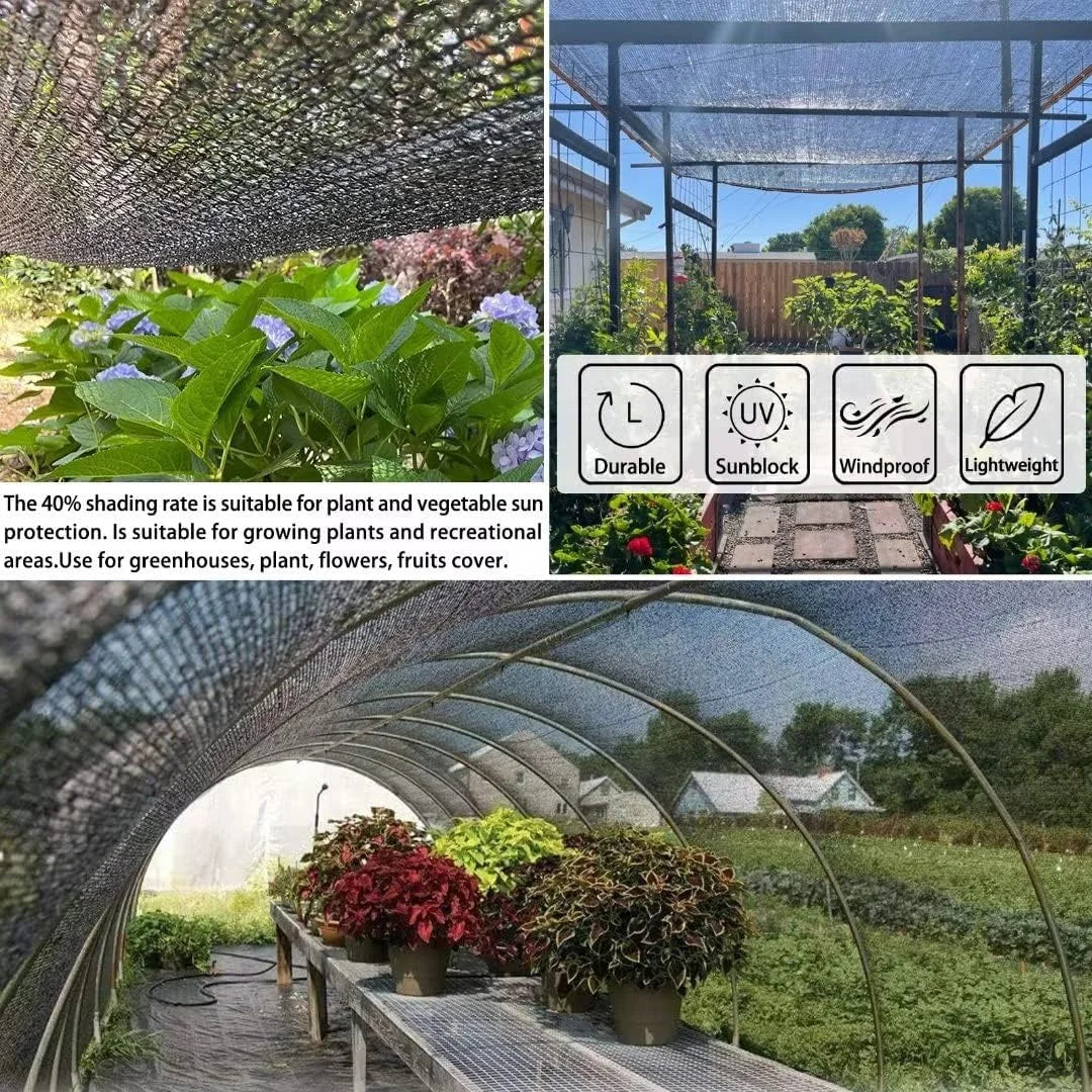 Shade Cloth Sun Net 3x6m - Taped Edge Mesh Cover with Grommets for Pergola