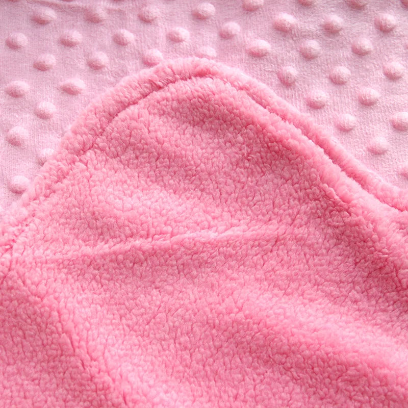 Baby Swaddle Blanket - Soft Fleece Thermal Wrap for Newborns, 100 x 70cm Stroller Cover