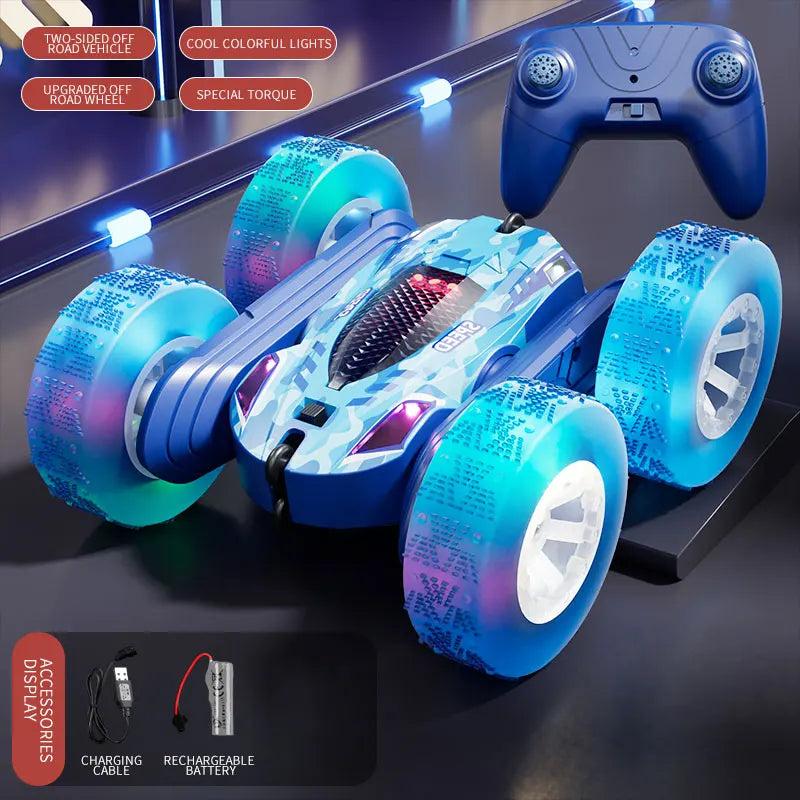 RC Stunt Car - Double-Sided Remote Control Car for Kids in 5 Colours