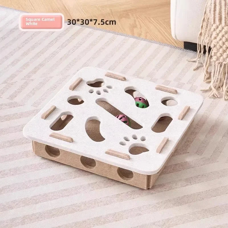 Cat Puzzle Toy - Felt Interactive Puzzle Board for Indoor Cats in 6 Designs