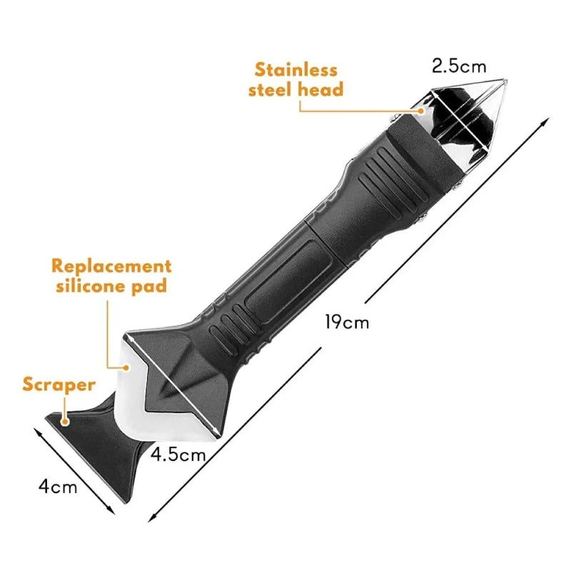 Silicone Caulking Tool Set - 9 in 1 Sealant Smoother and Grout Scraper Kit