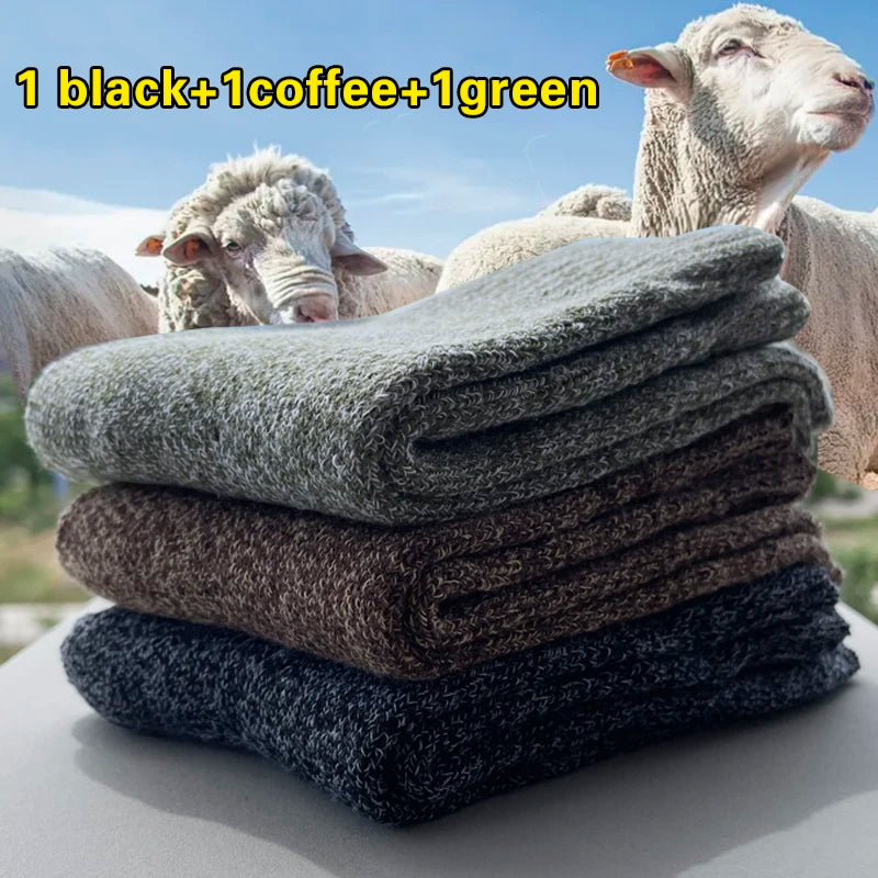 Winter Warm Thick Towel - Soft Wool Set of 3 in Five Colour Options