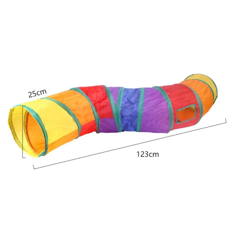 Foldable Cat Tunnel - Collapsible Pop-Up Play Tube for Kittens, Cats and Small Pets