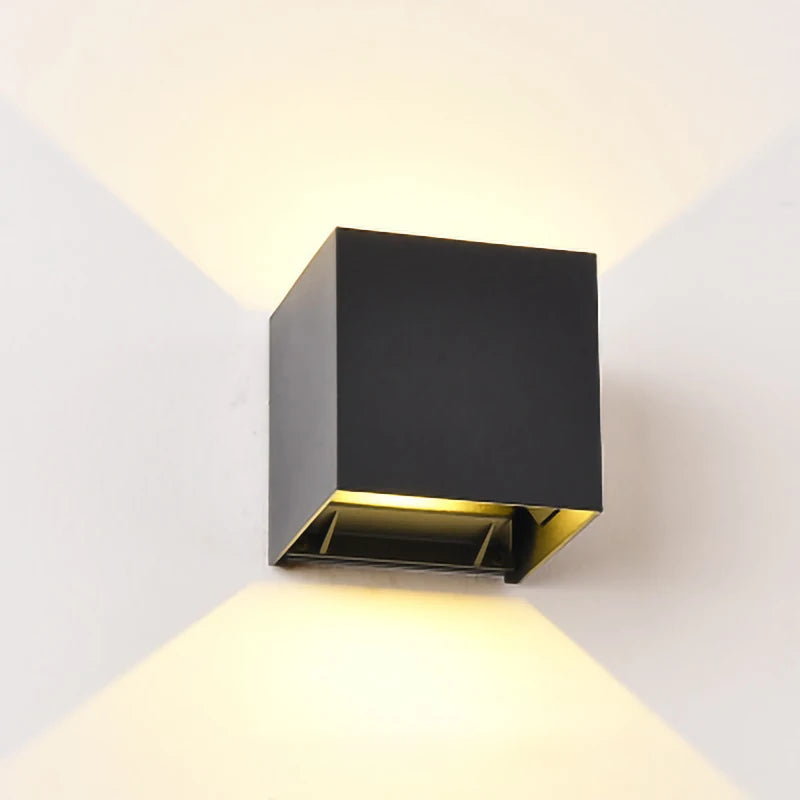 LED Wall Lamp - IP65 Waterproof Indoor Outdoor Light with Sensor Option
