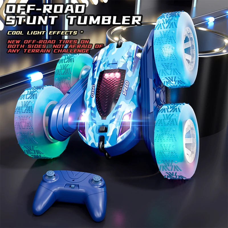 RC Stunt Car - Double-Sided Remote Control Car for Kids in 5 Colours