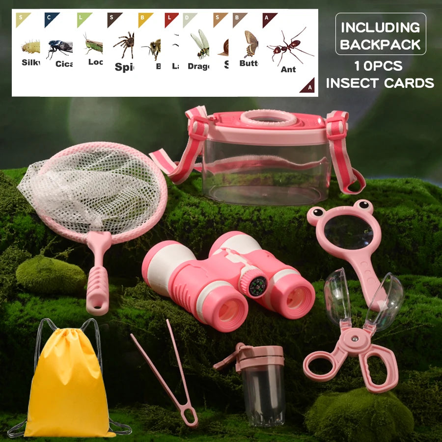Kids' Insect Catching Net Set - Outdoor Bug Explorer Kit with Backpack