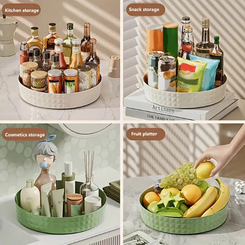 Rotating Countertop Storage Rack - 360 Lazy Susan Spice and Cosmetic Organiser