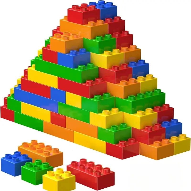 Kids DIY Building Blocks - 50 and 200 Piece Sets for Christmas Gifting