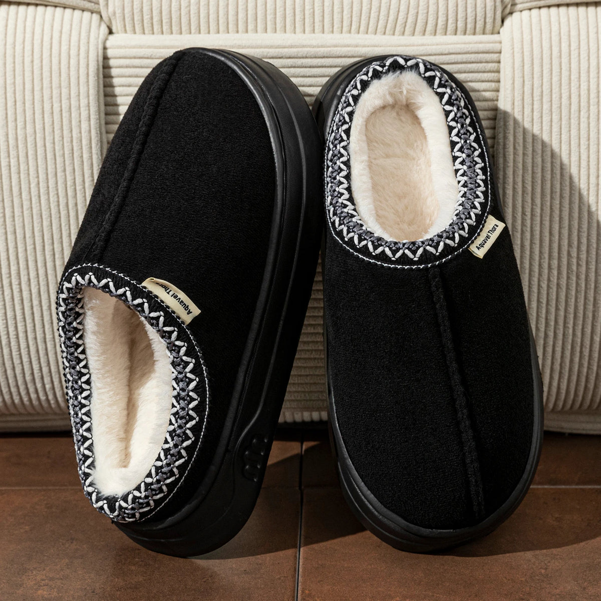 Womens Winter Slipper Boots - Fur Lined Anti Slip Indoor Outdoor Booties