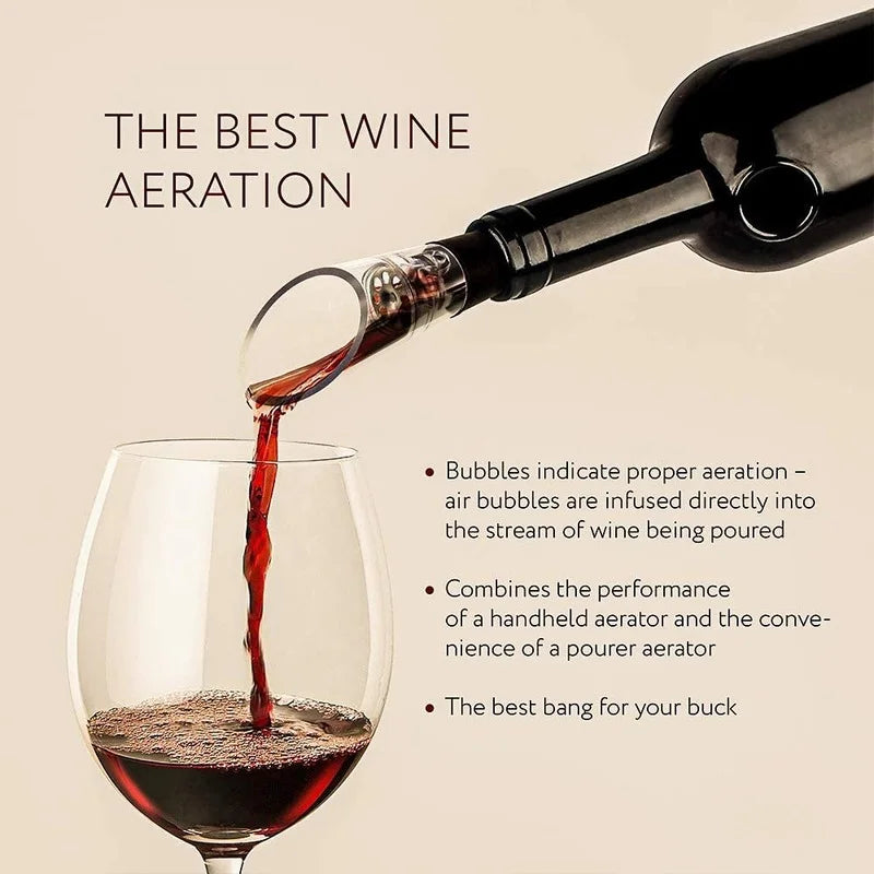 Crystal Wine Aerator Pourers - Multipacks of 2, 5, 10 or 12 Pieces
